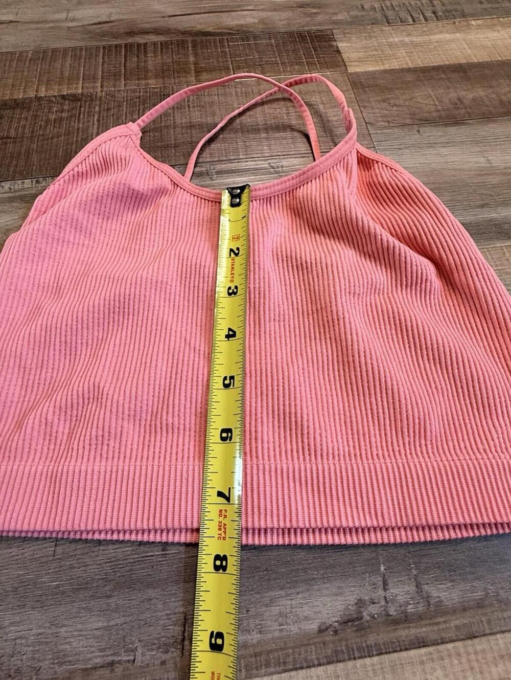 Colsie Pink Strappy Bralette Sz M - Picture 2 of 5